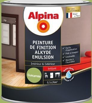 Peinture finition brillant 0,5L Guacamole